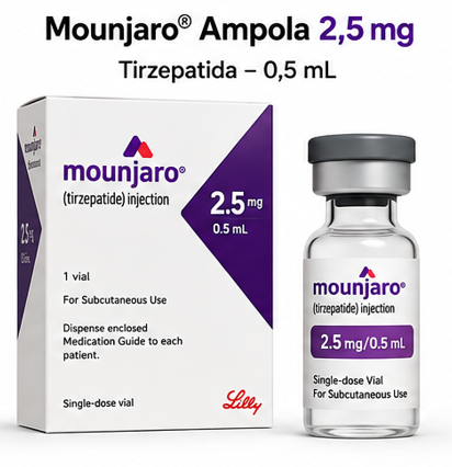 Mounjaro® Ampola 2,5 mg (Tirzepatida) – 0,5 mL